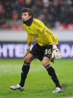 Fussball: Europa League, Saison 2010/2011: Torwart Fabian Giefer  (Leverkusen)