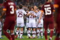 Fussball CHL  Saison 2014/2015: AS Rom - FC Bayern Muenchen