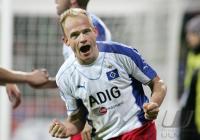 Fussball 1. Bundesliga: Leverkusen - Hamburg, Torjubel HSV n. 0:1