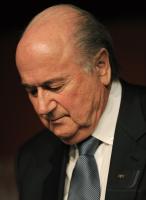 FUSSBALL WM 2010   Abschluss PK FIFA  Praesident BLATTER
