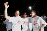 FUSSBALL  International CHL 09/10:  JUBEL Ivica Olic, David Alaba, Diego Contento (v. li., FCB)