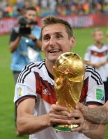 FUSSBALL WM 2014, FINALE: JUBEL Miroslav Klose (Deutschland)