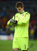 Fussball International WM Qualifikation 2014:  Torwart Rune Almenning Jarstein (Norwegen)