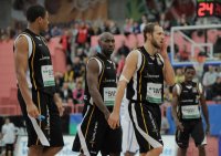 Basketball 1. Bundesliga 2011/2012:  Walter Tigers Tuebingen - Fraport Skyliners Frankfurt