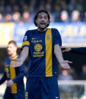 FUSSBALL SERIE A 2013/2014: Luca Toni (Hellas Verona) emotional