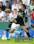 FUSSBALL 1. Bundesliga  Gladbach - Koeln, Zweikampf