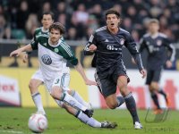 Fussball 1. Bundesliga  Saison 2010/2011: VfL Wolfsburg - FC Bayern Muenchen