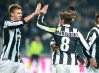FUSSBALL SERIE A: Bendtner Nicklas und Claudio Marchisio (v. li. Juventus Turin)
