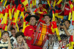 FUSSBALL Weltmeisterschaft Spanischer Fan; Trommler