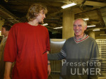 Basketball NBA  Dallas Mavericks  Nowitzki mit Geschwindner