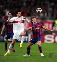 FUSSBALL  International CHL 09/10 : VfB Stuttgart -  FC Barcelona