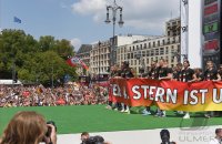 Ankunft der Deutschen Nationalmannschaft in Berlin nach dem Gewinn der Weltmeisterschaft 2014