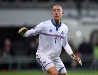 Fussball EM 2016 Quali: Torwart Hannes Halldorsson (Island)