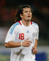 Fussball WM  2010  Qualifikation:  Nelson  Valdez  (Paraguay)
