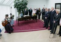 Fussball WM 2006: Empfang des Bayerischen Ministerpraesidenten