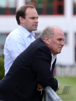 Fussball 1. Bundesliga: Abschluss Training beim FC Bayern Muenchen