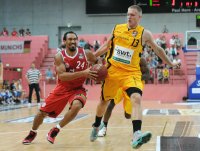 Basketball 1. Bundesliga 2012/2013 Testspiel:  Walter Tigers Tuebingen - FC Bayern Muenchen