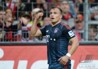 Fussball  1. Bundesliga  13/14: JUBEL Xherdan Shaqiri (FC Bayern Muenchen)