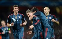 Fussball International CHL Saison 13/14: Arsenal London - FC Bayern Muenchen