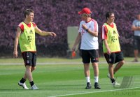 Fussball 1. Bundesliga 11/12: FC Bayern Muenchen Training in Doha