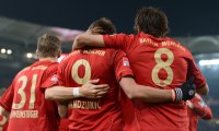 Fussball 1. Bundesliga Saison 12/13:  JUBEL Mario Mandzukic (FC Bayern Muenchen)