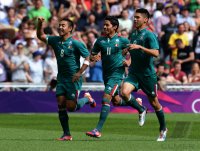 FUSSBALL Olympia 2012 FINALE: Brasilien - Mexiko