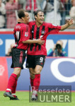 Fussball 1. Bundesliga: Leverkusen - Bayern, Jubel Leverkusen