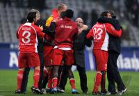 2. Fussball Bundesliga : JUBEL Kreis nach dem Sieg von Ahlen