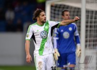 Fussball DFB Pokal Viertelfinale 13/14 : JUBEL Ricardo Rodriguez (VfL Wolfsburg)