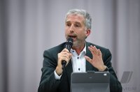 Streitgespraech OB Boris Palmer und AfD Landesvorsitzender Markus Frohnmaier in Tuebingen