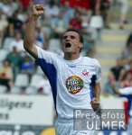 FUSSBALL  1. Bundesliga SC Freiburg-Rostock JUBEL Hansa