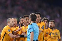 Fussball CHL 15/16 Viertelfinale: Atletico Madrid - FC Barcelona