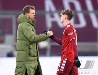 Fussball 1. Bundesliga Saison 21/22: FC Bayern Muenchen - Borussia Moenchengladbach