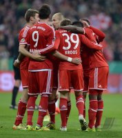 Fussball DFB Pokal Halbfinale 13/14: FC Bayern Muenchen - 1. FC Kaiserslautern