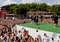 Ankunft der Deutschen Nationalmannschaft in Berlin nach dem Gewinn der Weltmeisterschaft 2014