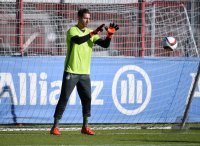 Fussball Training Deutsche Nationalmannschaft: Torwart Kevin Trapp (Deutschland)