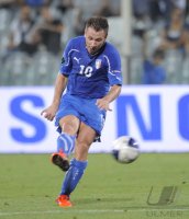 Fussball International EM 2012-Qualifikation: TOR von Antonio CASSANO (Italien)