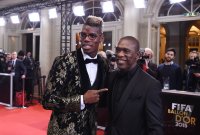 Fussball International  FIFA Ballon d Or 2015: Paul Pogba (li, Juventus Turin / Frankreich)