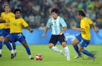 FUSSBALL  Olympia 2008  Halbfinale Maenner Argentinien MESSI