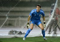 FUSSBALL INTERNATIONAL:  Torwart Costel PANTILIMON (Rumaenien)