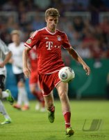 Fussball Saison 2013/2014: DFB Pokal 1. Runde: Thomas Mueller (FC Bayern Muenchen)