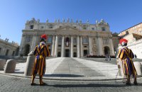 Rom; Papst Franziskus I. spricht den Urbi Et Orbi Segen
