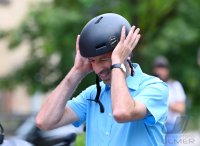 Oberbuergermeister Boris Palmer (Die Gruenen) besucht die Firma BLUEmobility