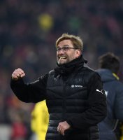 Fussball 1. Bundesliga Saison 14/15: JUBEL Trainer Juergen Klopp (Borussia Dortmund)