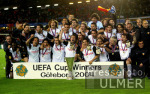 FUSSBALL International JUBEL FC Valencia ; Mannschaftsbild; UEFA Cup Sieger
