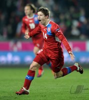 Fussball Nationalmannschaft : JUBEL nach dem TOR zum 1:0  Vaclav Pilar (Tschechische Republik)