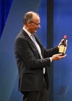 Wahlkampftour mit Kanzlerkandidat der Union, Friedrich Merz