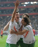 Fussball 1. Bundesliga 10/11:  JUBEL  SV Werder Bremen