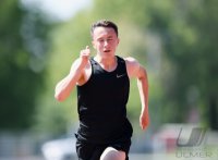 Leichtathletik: Lukas Gaertner (TV Rottenburg) trainiert im Rottenburger Hohenberstadion