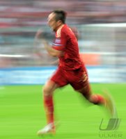 Fussball CHL  Saison 2011/2012:  Franck Ribery (FC Bayern Muenchen)